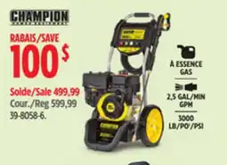 Canadian Tire Champion 2,5 GAL/MIN 3000 LB/PO2/PSI offer