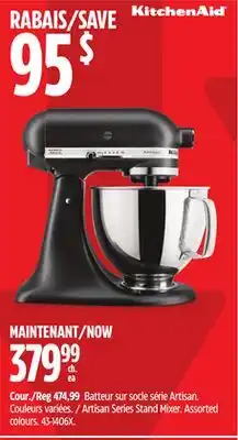 Canadian Tire KitchenAid Artisan Series Stand Mixer offer
