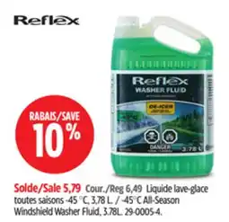 Canadian Tire Reflex -45°C All-Season Windshield Washer Fluid offer
