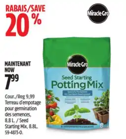 Canadian Tire Miracle-Gro Seed Starting Mix offer