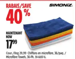 Canadian Tire SIMONIZ Microfibre Towels, 36-Pk offer