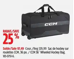 Canadian Tire CCM 36˝ Wheeled Hockey Bag offer