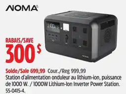 Canadian Tire Noma 1000W Lithium-Ion Inverter Power Station offer