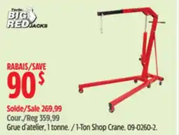 Canadian Tire Torin Big Red Jacks 1-Ton Shop Crane offer