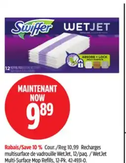 Canadian Tire Swiffer WetJet Multi-Surface Mop Refills offer