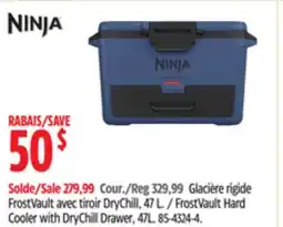 Canadian Tire Ninja FrostVault Hard Cooler with DryChill Drawer, 47L offer