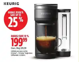 Canadian Tire Keurig K-Crema Single-Serve Coffeemaker offer