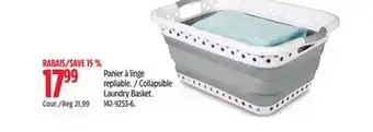 Canadian Tire Type A Collapsible Laundry Basket offer