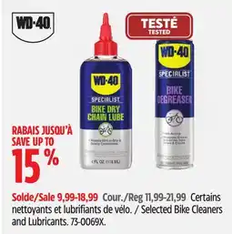 Canadian Tire WD-40 Selected Bike Cleaners and Lubricants offer