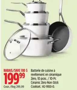 Canadian Tire The Rock 10-Pc Ceramic Zero Non-Stick Cookset offer