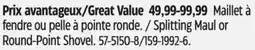 Canadian Tire Splitting Maul or Round-Point Shovel offer