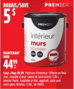 Canadian Tire Premier Interior Paint offer