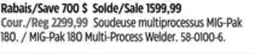 Canadian Tire Lincoln MIG-Pak 180 Multi-Process Welder offer