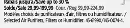 Canadian Tire Aircare Selected Air Purifiers, Filters or Humidifier offer