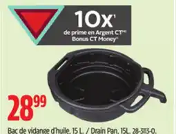 Canadian Tire Drain Pan offer