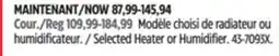 Canadian Tire Selected Heater or Humidifier offer