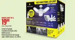 Canadian Tire Multi-Directional LED Garage Light. 6000 lumens offer