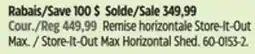 Canadian Tire Store-It-Out Max Horizontal Shed offer