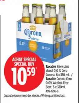 Canadian Tire Taxable Corona Cero 0.0% Alcohol-Free Beer offer