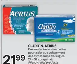 Brunet CLARITIN, AERIUS Desloratadine ou loratadine pour aider au soulagement des symptômes d'allergies offer