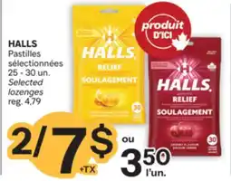 Brunet HALLS Pastilles sélectionnées 25-30 un. Selected lozenges offer