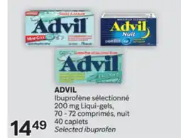 Brunet ADVIL Ibuprofène sélectionné,200mg Liqui-gels offer