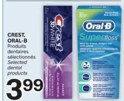 Brunet CREST, ORAL-B Produits dentaires sélectionnés offer