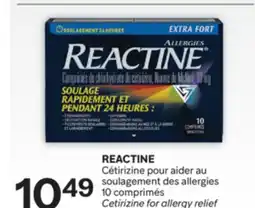 Brunet REACTINE Cétirizine pour aider au soulagement des allergies offer