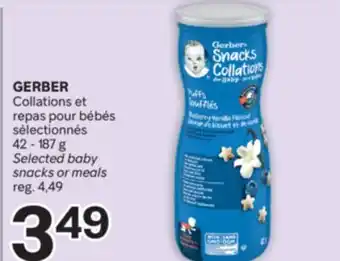 Brunet GERBER Collations et repas pour bébés sélectionnés offer