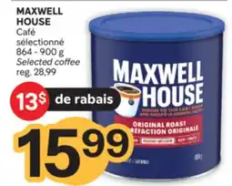Brunet MAXWELL HOUSE Café sélectionné offer
