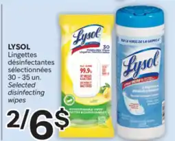 Brunet LYSOL Lingettes désinfectantes sélectionnées offer