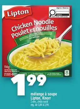 Marche Ami mélange à soupe Lipton, Knorr offer