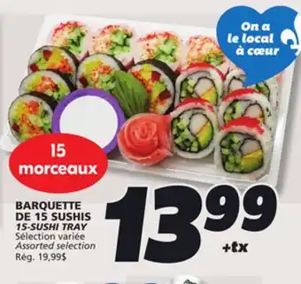 IGA 15-SUSHI TRAY offer
