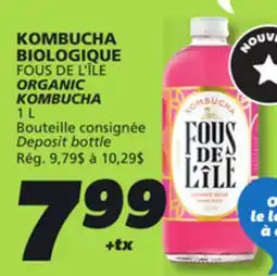 IGA FOUS DE L'ÎLE ORGANIC KOMBUCHA offer