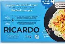 IGA RICARDO FROZEN SEAFOOD LASAGNA offer