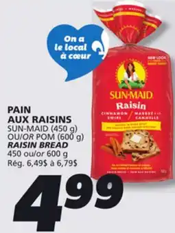 IGA PAIN AUX RAISINS SUN-MAID offer
