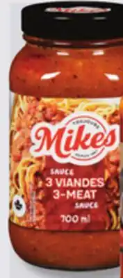 IGA MIKES PASTA SAUCE offer