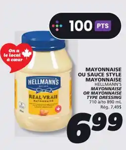 IGA HELLMANN'S MAYONNAISE OR MAYONNAISE TYPE DRESSING offer