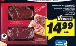 IGA TOP GOURMET MARINATED BEEF FLAP STEAK offer
