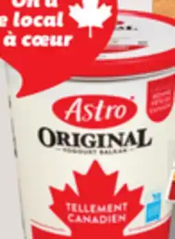 IGA ASTRO ORIGINAL YOGURT offer