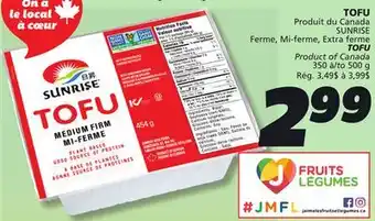 IGA SUNRISE TOFU offer
