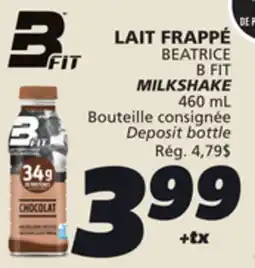 IGA B FIT MILKSHAKE offer