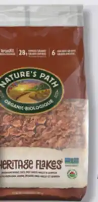 IGA NATURE'S PATH ORGANIC CEREAL offer