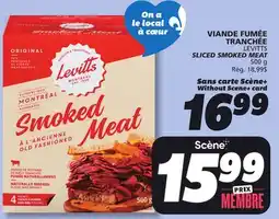 IGA LEVITTS SLICED SMOKED MEAT offer