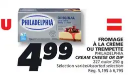 IGA PHILADELPHIA CREAM CHEESE OR DIP offer