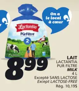 IGA LACTANTIA PUR FILTRE MILK offer