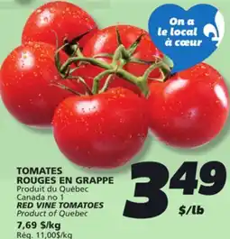 IGA RED VINE TOMATOES offer