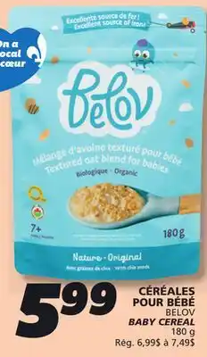 IGA BELOV BABY CEREAL offer