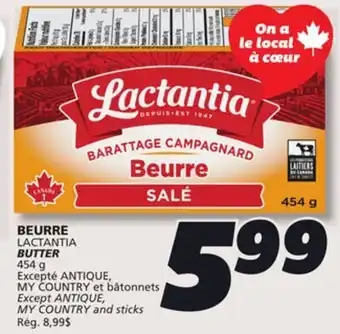 IGA LACTANTIA BUTTER offer