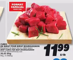 IGA BEEF CUBES FOR BEEF BOURGUIGNON offer